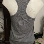 Lululemon  tank top black and white stripe Photo 3