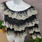 Gianni Bini  Women's Layered Lace Embroidered Top Size Small Photo 5