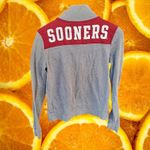 PINK - Victoria's Secret Pink 1/4 Zip Gray and Red Oklahoma University OU Sooners Sweatshirt‎ Size XS Photo 5