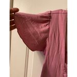 Studio Y Pink lace flutter sleeve Top size L Y2k Photo 3