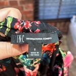 INC  womens floral tiered tropical vacation beach maxi dress black Small Photo 5