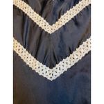 Tocca Black Silk Halter Dress Chevron Lace Trim Knee Length Size 4 Photo 1