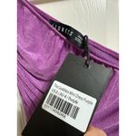 LIONESS The goddess mini ruched purple one shoulder dress size 0 NEW Photo 3