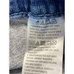 Quacker Factory Floral Embroidered Rhinestone Hem Pull On Jeans Size L Mcbling Blue Size L Photo 4