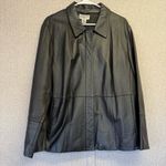 Pendleton Vintage Women's Black Leather Jacket Size 2XL Photo 2