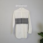 Sea New York Plaid Corset Button Down Shirt Gray Size XS Photo 6
