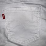 Levi's White Mid Rise Mid-Length Cuffed Denim Jean Shorts Size 31 Photo 9