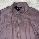 Bebe Military Cupro Jacket Color Deep Ash Size L NWT Photo 1