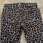 Michael Kors  Animal Print Skinny Jeans, Black/ Purple/ White Size 2 Photo 5