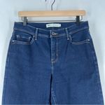 Levi's 512 Perfectly Slimming Jeans Stretch Dark Wash Denim High Rise Crop Size 8 Photo 1