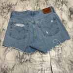 Levi's Levi’s button fly high rise vintage 90s Y2K distressed denim jean shorts size 27 Photo 4