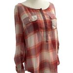 Old Navy Women Size Medium Sheer Roll Tab Sleeve #14-93 Photo 0