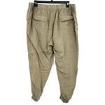 Caslon  Size 16‎ W 100% Linen Jogger Style Pants Tan Drawstring with Pockets Photo 1
