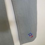 Jasmine Gray Embroidered Deadstock Floral Sz 1/2 Low Rise Flare Photo 6