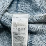 Banana Republic Wool Cashmere Sweater Crewneck Gray Navy Checked Plaid Medium Photo 6