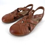Clarks  Elizabelle Mia Fisherman Sandal Women's Leather Brown Size 9.5‎ Photo 1