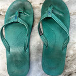 UGG  Kayla Teal Blue Thong Flip Flop Slides Women's Beachwear Sandals US 7 Photo 0
