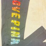 PINK - Victoria's Secret Victoria's Secret Pink Bling Ombre Rainbow Sequin Cotton Black Yoga Leggings Photo 5