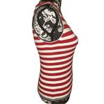 Faded Glory  Lace Up Wide Strap Tank Top Sweater 4th Of July Photo 2