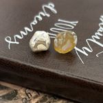 Handmade Tumbled Agate Stud Earrings Natural Stone Cottagecore Photo 3