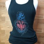 Vintage American Biker Size XLarge Ladies Ribbed Tank Top w/Memorial Day… Black Photo 0