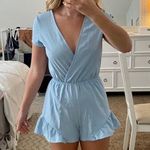 Tobi Light Blue Romper Photo 1