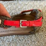 Ella Moss  Snakeskin Sandals with Neon Pink Ankle Strap Photo 4