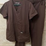 Grey's Anatomy Grey’s Anatomy Brown Scrubs  Photo 0