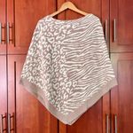 Barefoot Dreams Ocean Breeze Poncho Cozychic Ultra Lite Faded Rose Animal NEW Photo 1