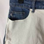 Judy Blue High Waist Ecru Blue Contrast Shorts 1XL Stretch Denim New Photo 3