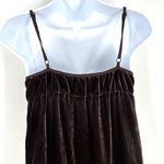 Gap  Y2K Velvet Silk Blend‎ Slip Dress Sz 2 Chocolate Brown Whimigoth FairyGrunge Photo 4