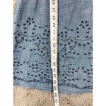 Lucky Brand NWT  midi chambray embroidered eyelet Dress Sz 0‎ Cottagecore Western Photo 5
