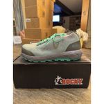 Rocky Women's Worknit Safety Shoes Size 9M Slip Resistant Gray Mint Composite Photo 2