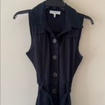 Reiss HEIDI VISCOSE-LINEN BELTED MIDI DRESS IN NAVY, Size 4 , $298 Photo 6