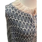 Simply Noelle  Slate Blue & Cream Button Down Poncho/Shawl/Shrug-One Size Photo 4