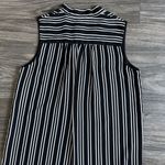 Who What Wear Black White Striped‎ Tie Neck Sleeveless Shift Dress Size Small Photo 8