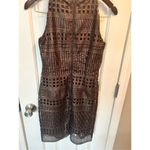 White House | Black Market  brown and gold short dress wedding guest fancy night ou Photo 4