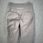 Alphalete Gray High Rise Leggings Women's Small Athletic Ruched 25" Inseam Photo 7
