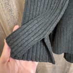 Free People  Orion Charcoal Gray A-Line Tunic Oversized Sweater XS Photo 4