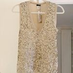 J.Crew Y2K Merino Wool Sequin Top NWT Cream Size M Retail $148 Photo 4
