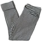 Anthropologie  Women’s 0 Black White Checkered Plaid Essential Crop Flare Pants Photo 5
