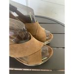 Michael Kors Mariana Suede/ Snakeskin Sling Platform/Open Toe Heels Brown Size 9 Photo 9