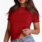 Amazon Ribbed knit tee Photo 1