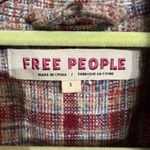 Free People  Checked Plaid Woven Jacket Sz S Photo 5