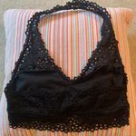 Aerie Black Lace Halter Bralette Photo 5