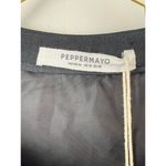 Pepper Mayo Black Short Sleeve Crop Top with Front Cutout Photo 3