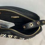 ALDO black basket weave mini wristlet bag Photo 6