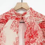 In The Style Lorna Luxe Balloon Sleeve Drape Mini Dress Pink Cream Women's 8 Photo 5