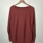 Lululemon Women’s Relaxed Fit Take It All In Sweater in Briar Rose 100% Cotton Photo 0