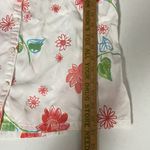 Fresh Produce  Shirt Women Medium White Floral Button Tencel Coastal Cottagecore Photo 6
